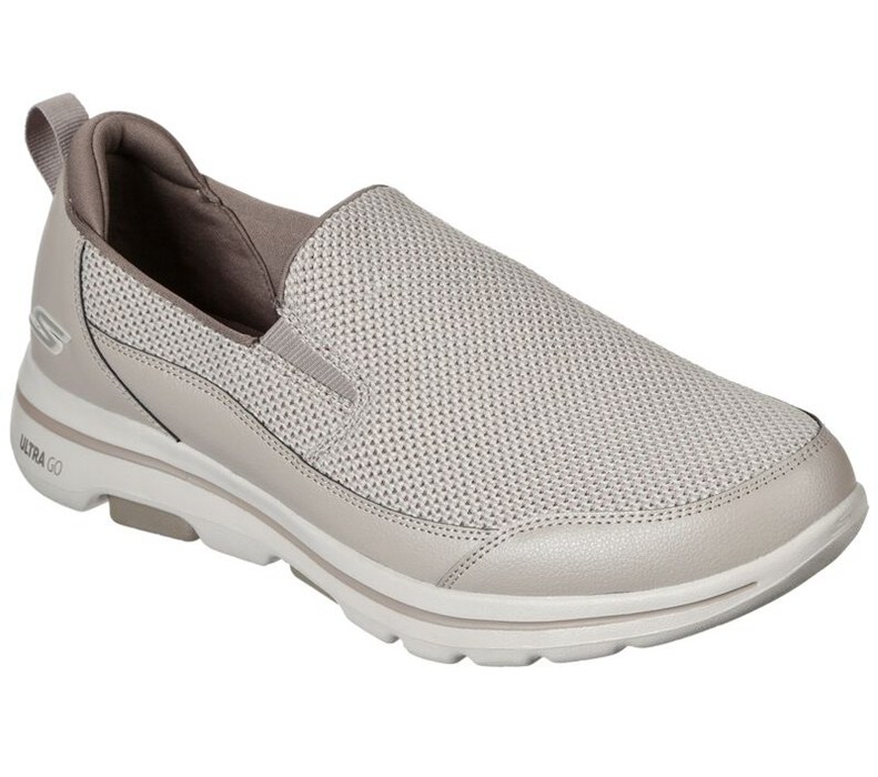 Skechers Gowalk 5 - Authorize - Mens Slip On Shoes Beige [AU-OR8048]